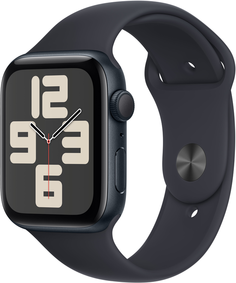 Apple Watch SE 2023 GPS (корпус - темная ночь, 44mm ремешок Sport Band темная ночь, размер M/L)