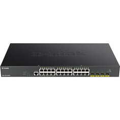 Коммутатор D-Link DGS-1250-28XMP DGS-1250-28XMP/A1A 24G 4SFP+ 24PoE 370W настраиваемый