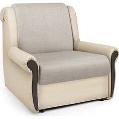 Кресло-кровать Шарм-Дизайн Аккорд М экокожа беж и шенилл беж