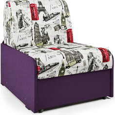 Кресло-кровать Шарм-Дизайн Коломбо БП Париж и рогожка фиолетовый