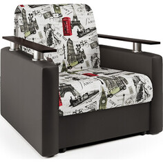 Кресло-кровать Шарм-Дизайн Шарм велюр Париж и экокожа шоколад