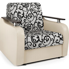 Кресло-кровать Шарм-Дизайн Гранд Д экокожа беж и узоры
