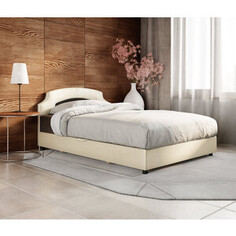Диван-кровать Шарм-Дизайн Шарм 160 рогожка шоколад и экокожа беж