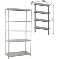Стеллаж металлический Brabix MS KD-200/50-5 сборная стойка, S240BR245502 (291120)