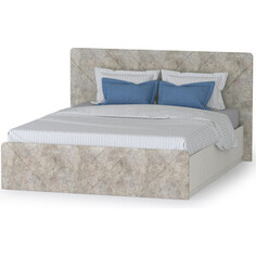 Комплект Моби Амели кровать 11.31 + подъемный ортопед цвет шелковый камень/бетон чикаго беж Mobi