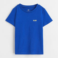 Хлопковая футболка H&amp;M Play!, синий H&M