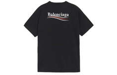 Футболка мужская Balenciaga SS20 Logo с коротким рукавом, черный