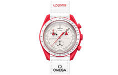 Часы Swatch x Omega Bioceramic Moonswatch Mission to Mars, красный Salomon