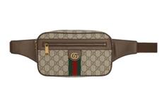 Сумка Gucci Ophidia GG Medium поясная, коричневый