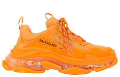 Кроссовки женские Balenciaga Triple S с прозрачной подошвой, оранжевый