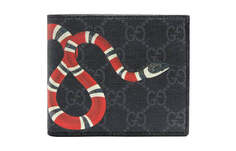 Бумажник Gucci Kingsnake GG Supreme , черный/красный