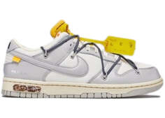 Кроссовки Nike Dunk Low Off-White Lot 41, серый / белый