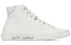 Кроссовки Saint Laurent Malibu Mid Optic, белый