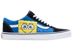 Кроссовки Vans Old Skool x Sponge Bob SquarePants, чёрный / синий