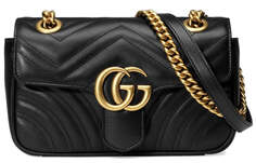 Сумка Gucci GG Marmont Matelasse Mini, черный