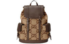 Рюкзак Gucci C Jumbo GG, бежевый/коричневый