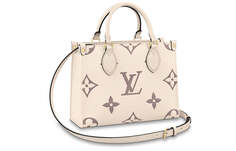 Сумка женская маленькая Louis Vuitton Onthego на одно плечо, белый / розовый