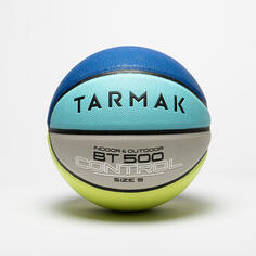 Баскетбольный мяч BT500 размер 5 синий/желтый TARMAK, синий/желтый/светло-серый