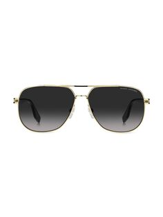 Солнцезащитные очки-авиаторы с градиентом 60 мм Marc Jacobs, черный