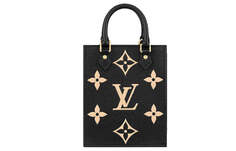 Сумка на одно плечо Louis Vuitton Petit Sac Plat, черный / бежевый