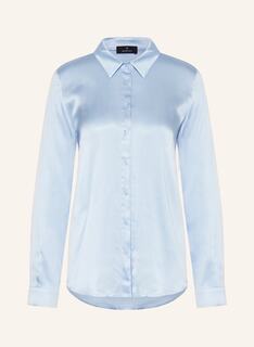 Блуза рубашка monari aus Satin, светло-синий