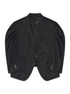 Куртка с перекрученными рукавами Balenciaga, черный