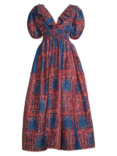 Хлопковое платье макси Ayo с узором пейсли Elisamama, разноцветный