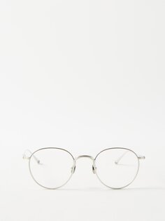 Круглые титановые очки Matsuda, серебряный