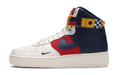 Nike Air Force 1 High LV8 GS Multi-Color Парус/Полночный темно-синий/Тренировочный красный