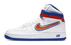 Высокие кроссовки унисекс для скейтбординга Nike Air Force 1 Белый/Синий/Красный