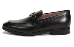 Ferragamo Wmns Gancini Официальная кожаная обувь, черные мужские туфли