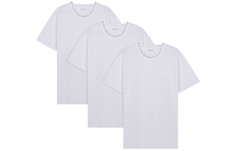 Мужские футболки с круглым вырезом Hugo Boss SS21, 3 упаковки, белые