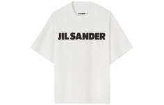 Футболка с круглым вырезом и логотипом Jil Sander