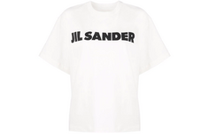 Jil Sander Wmns SS22 Прямая футболка с логотипом, белая