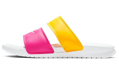 Женские шлепанцы Nike Benassi Duo Ultra, цвет металлик, белый