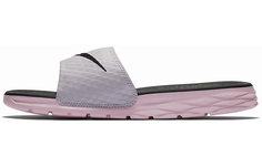 Женские спортивные тапочки Nike Benassi Solarsoft, розовые, черные
