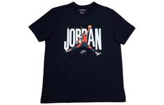 Баскетбольная спортивная футболка с логотипом JORDAN с короткими рукавами
