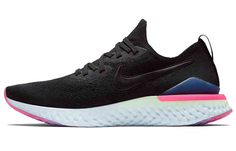 Кроссовки унисекс Nike Epic React Flyknit черный/белый/розовый