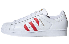 Унисекс кроссовки Adidas Originals Superstar Skate для бега Белый/Красный для колледжа