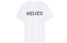 Kenzo Мужская футболка с круглым вырезом и принтом логотипа, белая