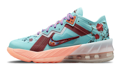 Баскетбольные кроссовки Nike LeBron 18 Low (GS) Floral Синий/Красный