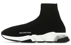 Высокие кроссовки Balenciaga Speed Черный/Белый