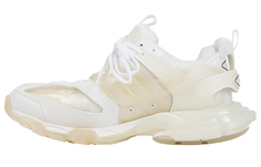 Balenciaga WmnsTrack Низкие спортивные туфли с прозрачной подошвой, белые