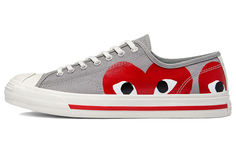 Comme des Garcons PLAY x Converse Jack Purcell PLAY Серый Красный