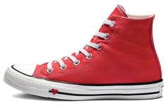 Converse Chuck Taylor All Star Sucker Love Denim Высокие женские туфли из парусины, красные