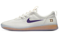 Мужские кроссовки для скейтбординга Nba X Nike Sb Nyjah Free 2 Lakers бежевого/фиолетового/золотого цвета