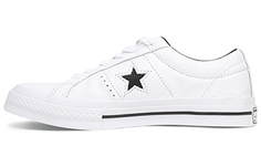 Низкие кожаные кеды Converse One Star с перфорацией