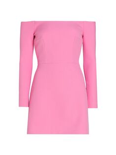 Мини-платье Everleigh с открытыми плечами Emilia Wickstead, розовый
