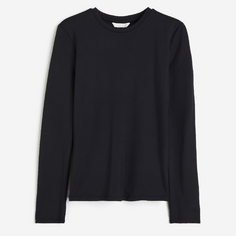 Лонгслив H&amp;M Jersey, черный H&M