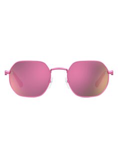 Солнцезащитные очки с геометрическим рисунком 50 мм Chiara Ferragni, розовый
